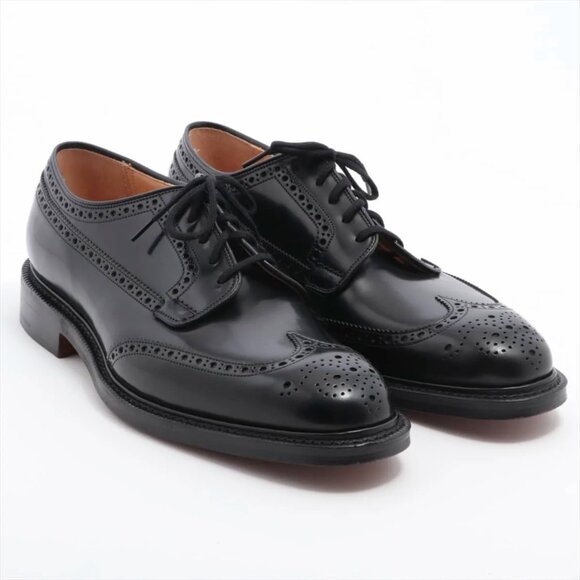 Church's Men's Henley Oxford Brogues Black Leather Lace Up Custom Grade Shoes - Picture 1 of 16